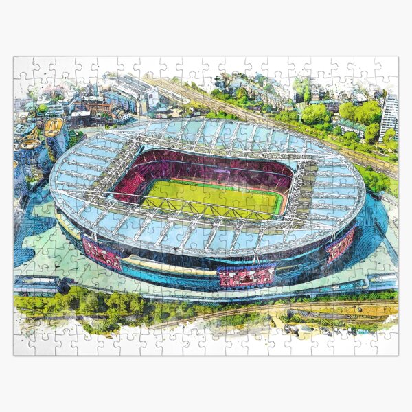 Vista previa del artículo con la obra «Estadio del Arsenal», diseñado y vendido por Fans-Favourites.
