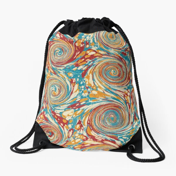 Book art: marbled endpapers – State Library Victoria Drawstring Bag