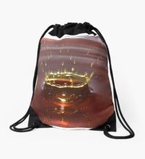 Das Spritzen - Wassertropfen-Fotografie-rotes goldenes Wasser-Spritzen Turnbeutel