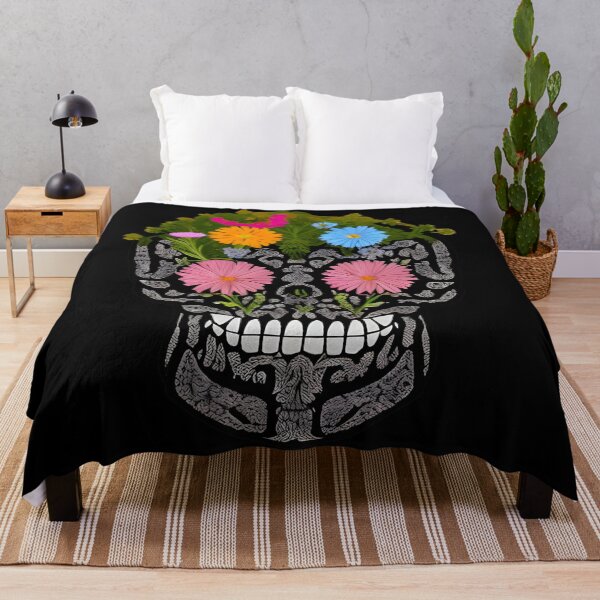 Item preview, Flowers growing out of skull designed and sold by gramizzia.