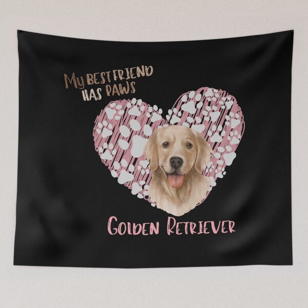 Item preview, My Best Friend has Paws, Golden Retriever  designed and sold by Fhfarms.