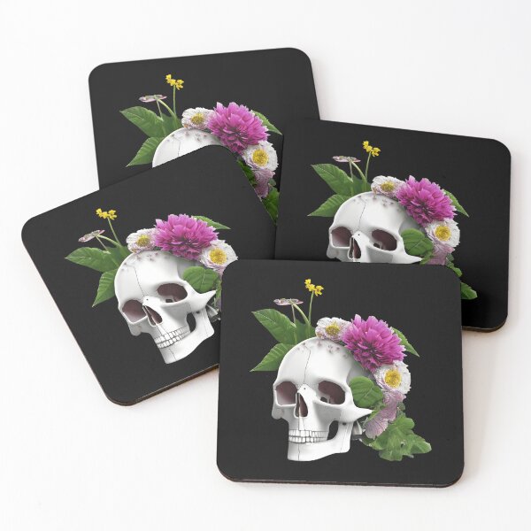 Item preview, Flowers growing out of skull designed and sold by gramizzia.