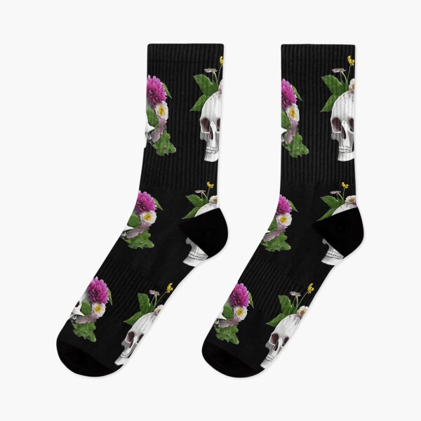 Item preview, Flowers growing out of skull designed and sold by gramizzia.
