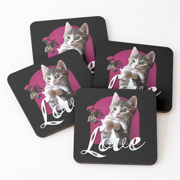 Item preview, Valentines Day Cute Kitten Love designed and sold by VIKING  PROJECT.