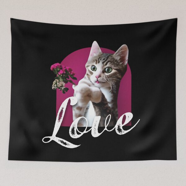 Item preview, Valentines Day Cute Kitten Love designed and sold by VIKING  PROJECT.