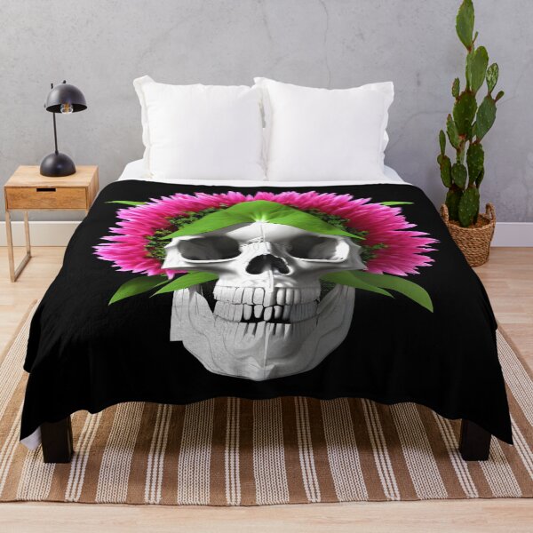 Item preview, Flowers growing out of skull designed and sold by gramizzia.