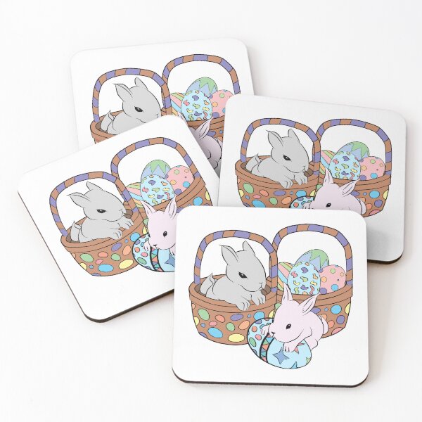Item preview, Cute Easter Bunny and Eggs designed and sold by CreativeDraws42.