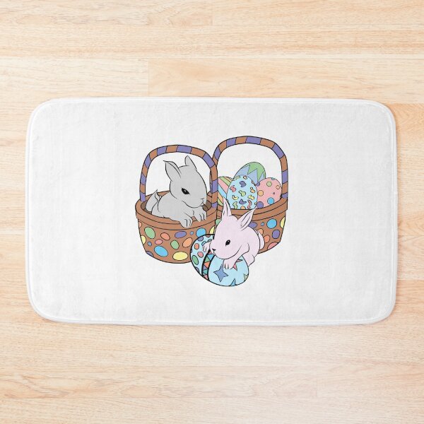 Item preview, Cute Easter Bunny and Eggs designed and sold by CreativeDraws42.