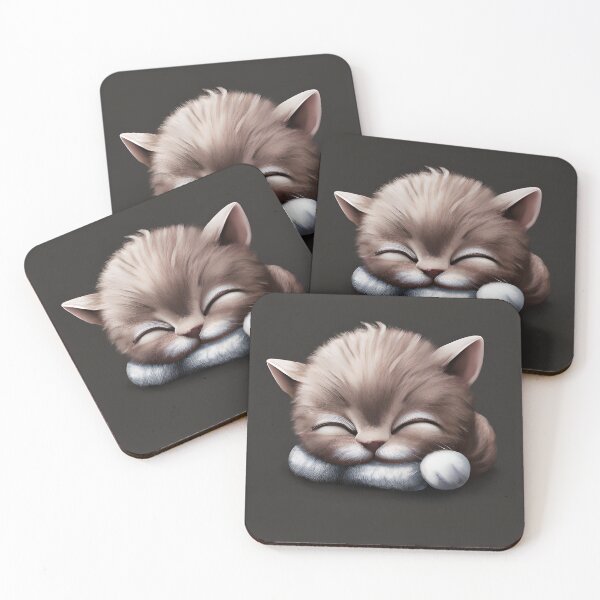 Item preview, Adorable Sleeping Kitten designed and sold by Poetic Patterns Studio.
