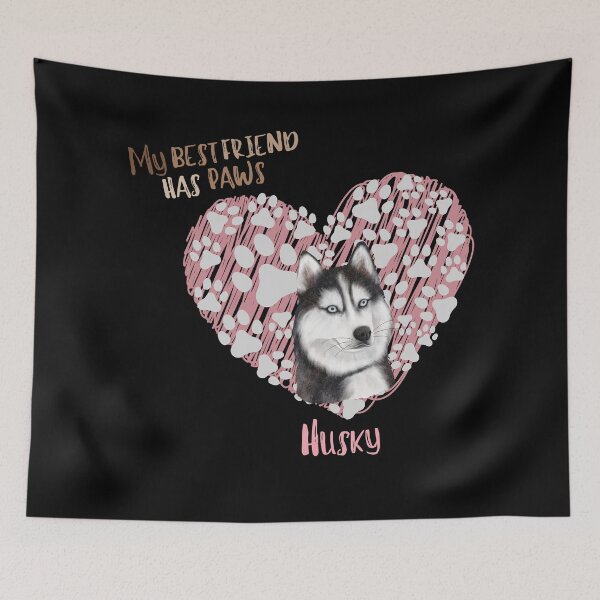 Item preview, My Best Friend has Paws, Husky designed and sold by Fhfarms.
