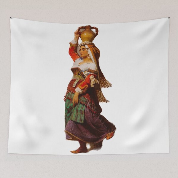 Item preview, girl walking with big jar designed and sold by JD369.