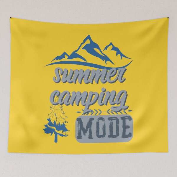 Item preview, summer camping mode, forest river sun inside tree pine designed and sold by movie-popcorn.