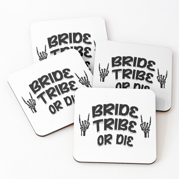 Item preview, BRIDE TRIBE OR DIE - SKELETON hardcore HANDS - original design designed and sold by marina ralston.