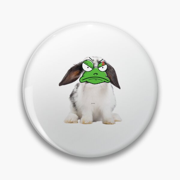 Artikelvorschau, Lustiges Ostern-Frühlings-Häschen-Kaninchen-Mittel-Frosch-Gesicht mürrisch entworfen und verkauft von Drnksuzys.