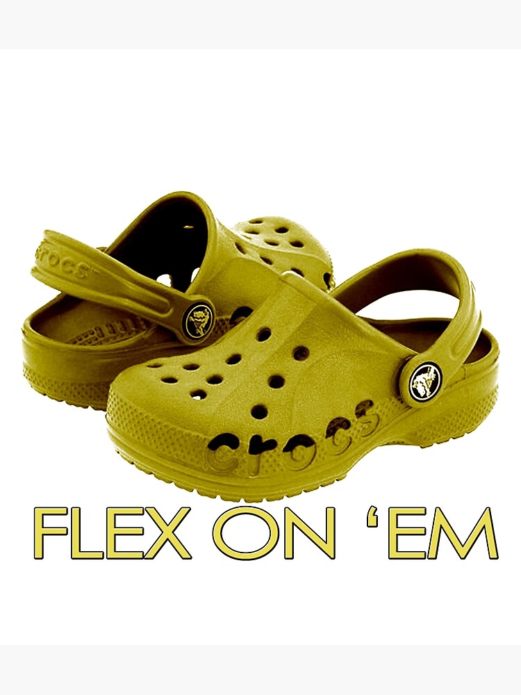 gold crocs