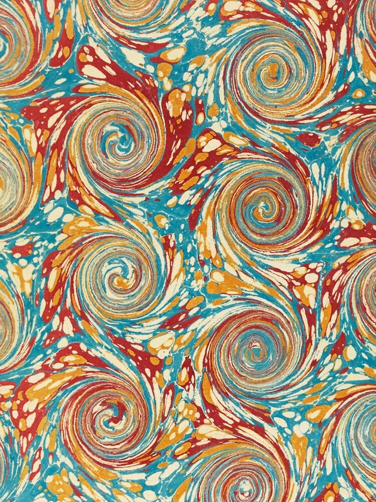 Book art: marbled endpapers – State Library Victoria by StateLibraryVic