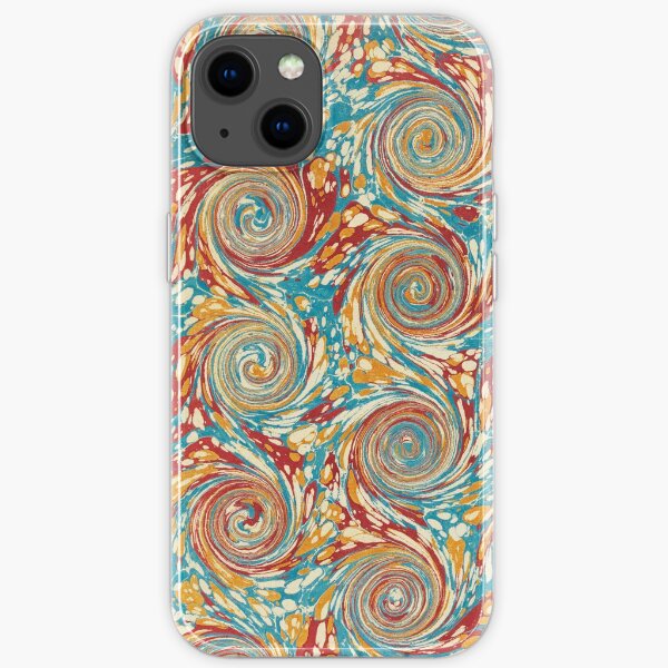 Book art: marbled endpapers – State Library Victoria iPhone Soft Case