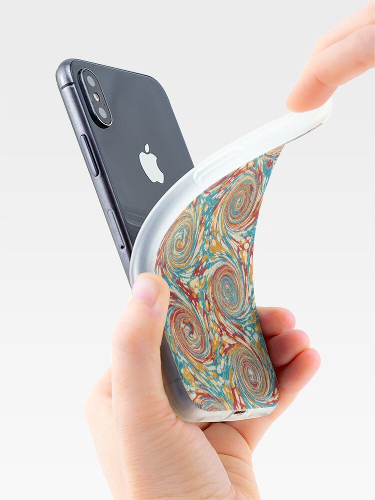 Alternate view of Book art: marbled endpapers – State Library Victoria iPhone Case & Cover