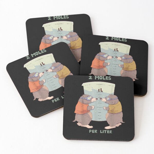 Item preview, Two Moles Per Liter Funny designed and sold by loutfileo.