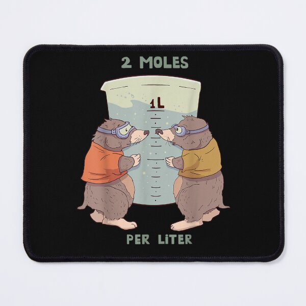 Item preview, Two Moles Per Liter Funny designed and sold by loutfileo.