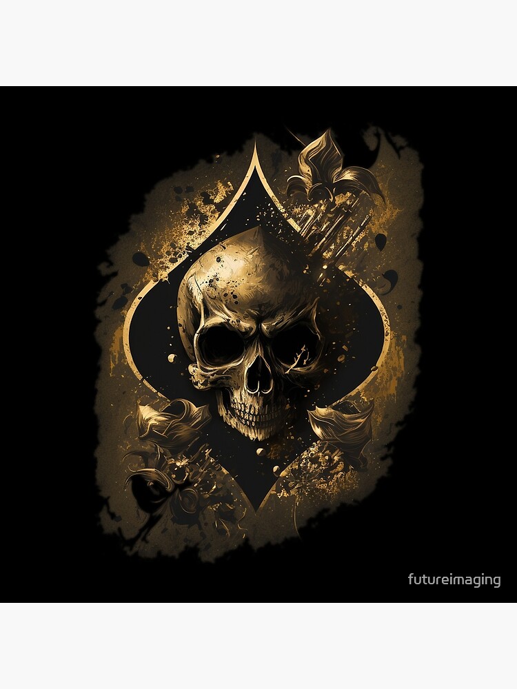 The Surreal Golden Skull - Ace of Spades: A Surreal Mystery Poster for  Sale by futureimaging