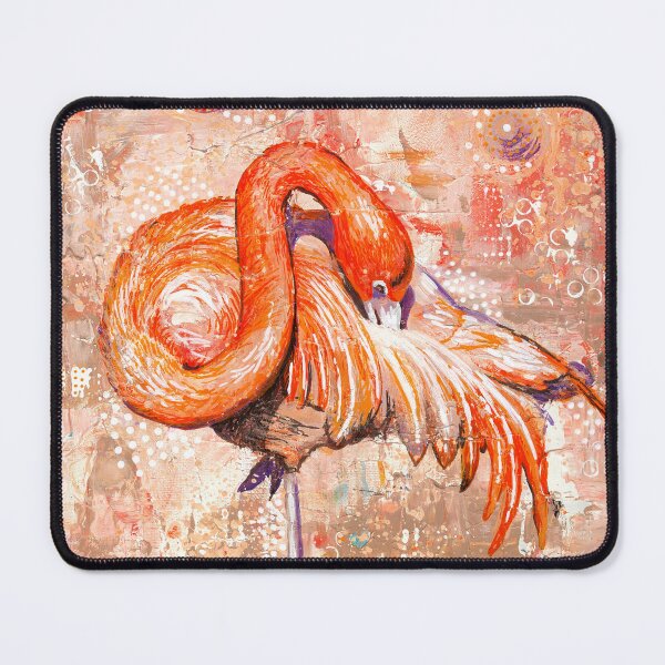 Item preview, Flamingo Acrylic Texture designed and sold by VictoriaMit.
