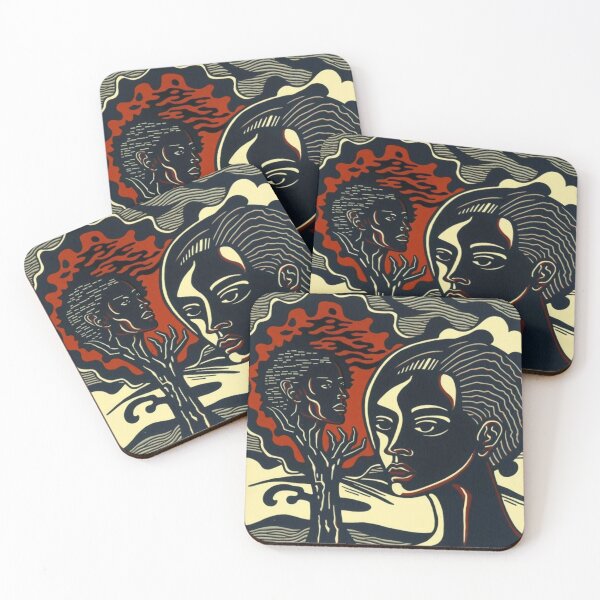 Item preview, Expressionist woodcut designed and sold by FreWil2Art.