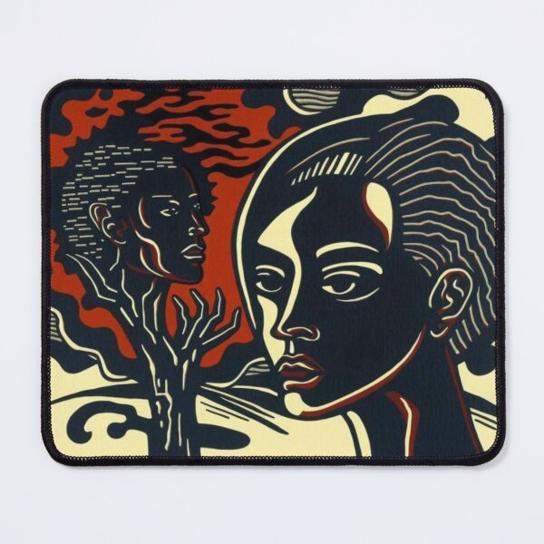 Item preview, Expressionist woodcut designed and sold by FreWil2Art.