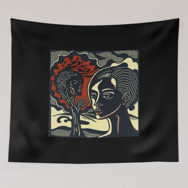Item preview, Expressionist woodcut designed and sold by FreWil2Art.