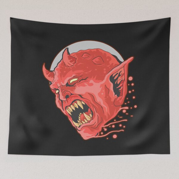 Item preview, Wild Beast scary devil face theme party design for celebrants designed and sold by AssamFT.