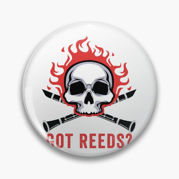 Item preview, Got Reeds? Skull With Clarinet designed and sold by NewDayDesigns.
