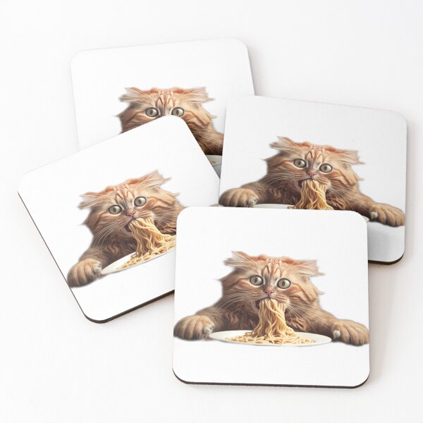 Item preview, Cat eating spaghetti designed and sold by Gokhlayeh.