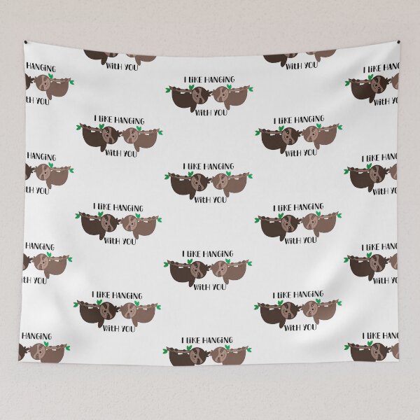 Item preview, I Like Hanging With You - hanging sloths designed and sold by Orchyd.