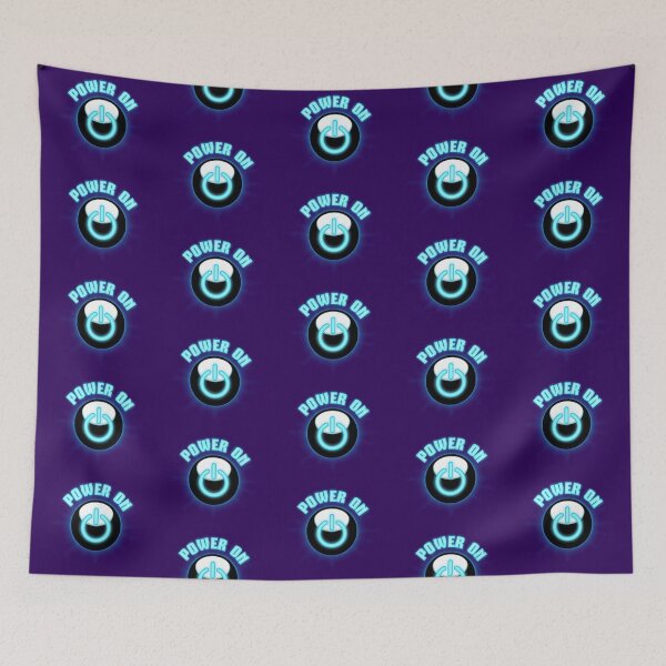Item preview, Blue Power On! designed and sold by TJDraws.
