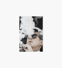John F Kennedy Cigar And Sunglasses Art Board