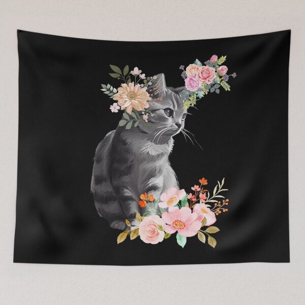 Artikelvorschau, Katze und Botanik Blumen Rosen entworfen und verkauft von Trucker10.