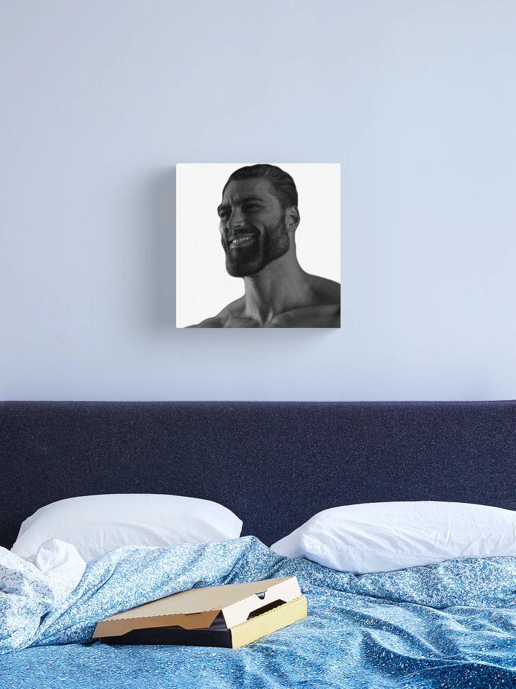 Giga Chad smiling Poster for Sale by Sr-vinnce