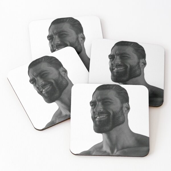 Item preview, Giga Chad smiling designed and sold by Sr-vinnce.
