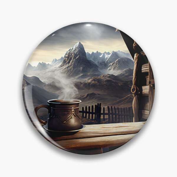 Item preview, Hot Coffee & Adventure Awaits designed and sold by LukeAiWalker.