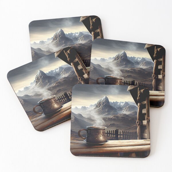 Item preview, Hot Coffee & Adventure Awaits designed and sold by LukeAiWalker.