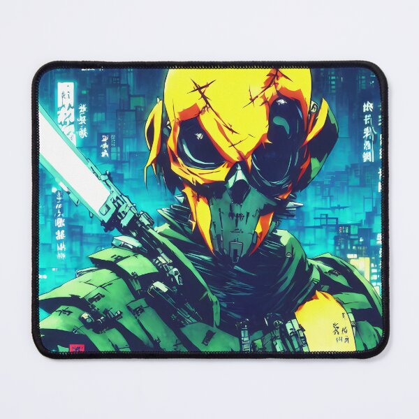 Item preview, Cyberpunk Military Japanese Neotokyo Yellow Mask. A.I. Artwork - Skull Colection. designed and sold by SpektroDesign.