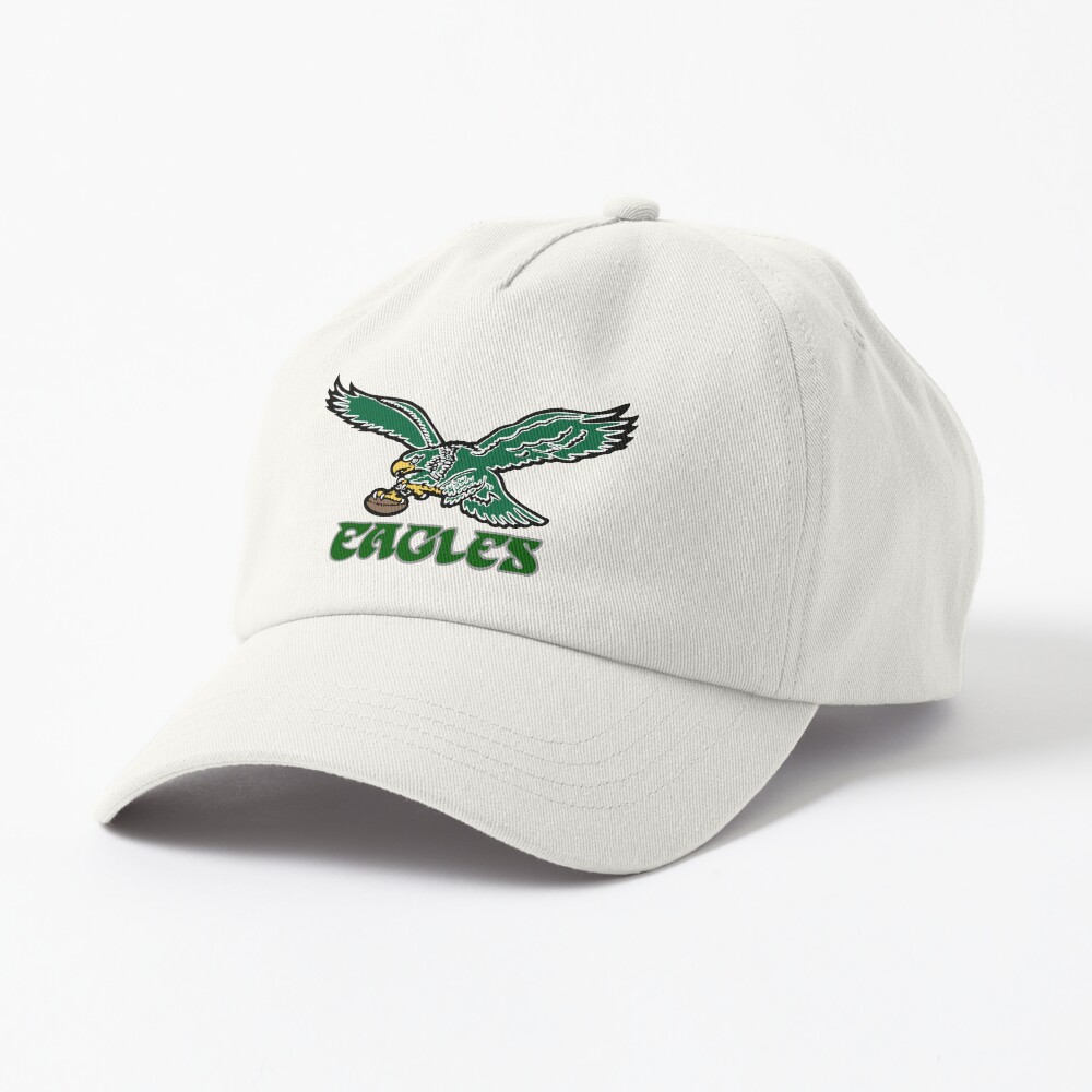 Philadelphia Eagles Vintage Logo Black Clean Up Hat