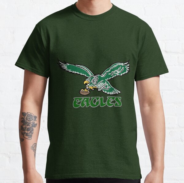 Philadelphia Love Park Logo Eagles Vintage Style Print T-shirt 