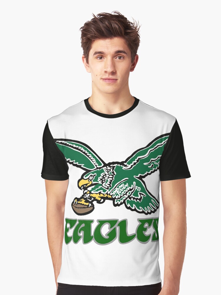 Vintage 90s Philadelphia Eagles Big Graphic T-Shirt Size Large