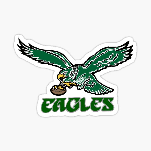 Philadelphia Eagles Retro Script Logo - Sticker