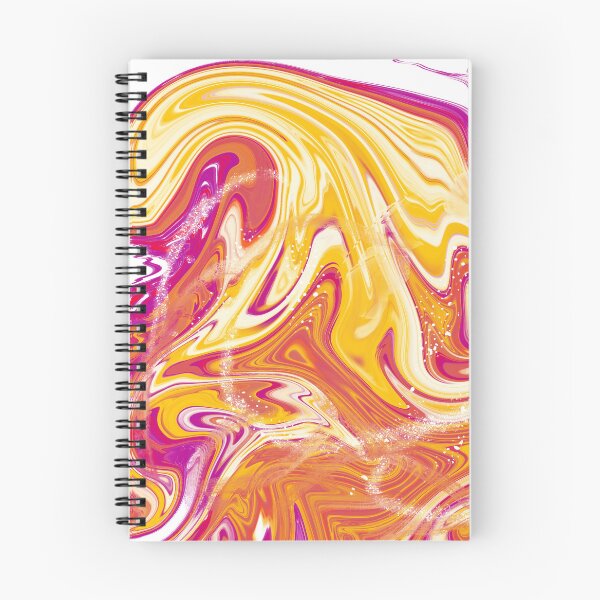Item preview, Swirling design of Red and Yellow with a sprinkle of gold designed and sold by BeeDazzzled.