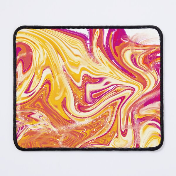 Item preview, Swirling design of Red and Yellow with a sprinkle of gold designed and sold by BeeDazzzled.