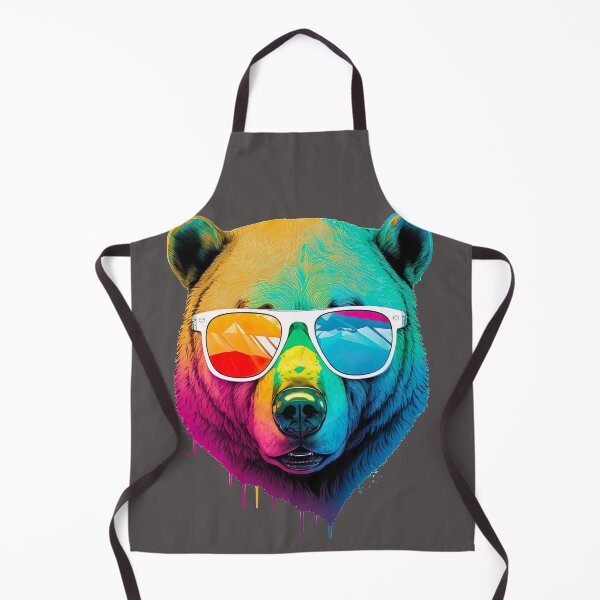 Item preview, Bear wearing sunglasses glasses pop art designed and sold by luisraultg.