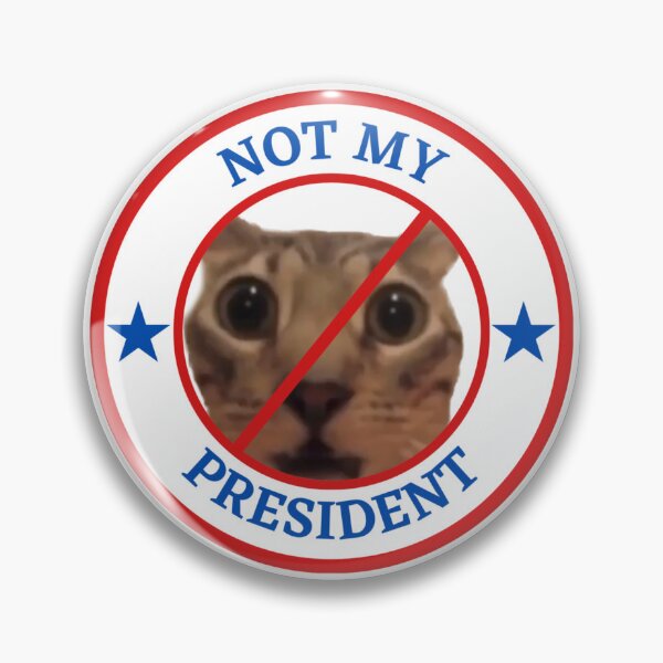 Item preview, Not My President - Meme Cat designed and sold by AntiPolitical.