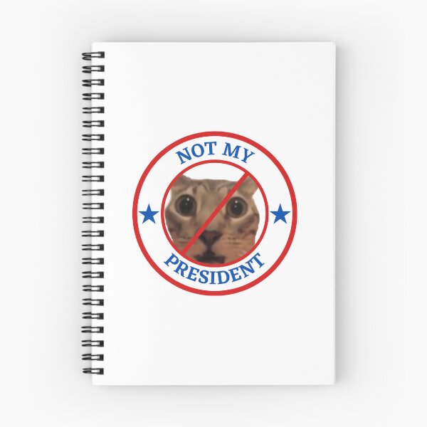 Item preview, Not My President - Meme Cat designed and sold by AntiPolitical.